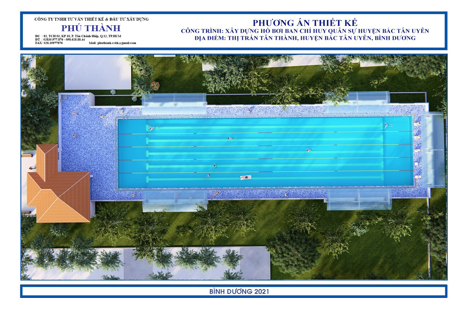 Xay Dung Ho Boi Ban Chi Huy Quan Su Băc Tan Uyen 1