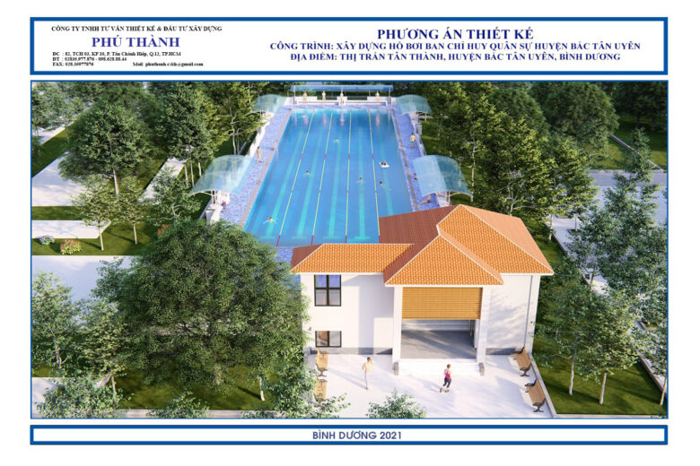 Xay Dung Ho Boi Ban Chi Huy Quan Su Băc Tan Uyen 3